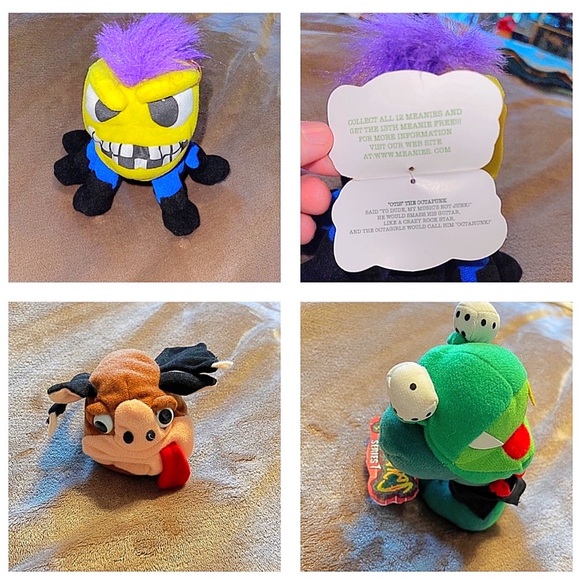 Vintage 1997 Meanies Plush. Entire series 1. Including the Lucky Bunny Rabbit. - Picture 13 of 15